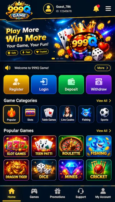999Q Game Dashboard image